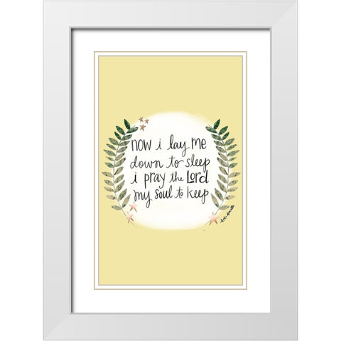 Prayer White Modern Wood Framed Art Print with Double Matting by Doucette, Katie