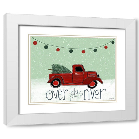 Over the River White Modern Wood Framed Art Print with Double Matting by Doucette, Katie