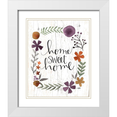 Sweet Home White Modern Wood Framed Art Print with Double Matting by Doucette, Katie