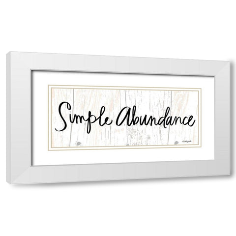 Simple Abundance White Modern Wood Framed Art Print with Double Matting by Doucette, Katie