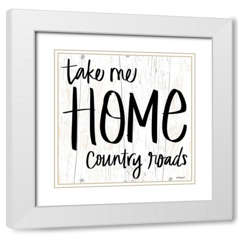 Take Me Home White Modern Wood Framed Art Print with Double Matting by Doucette, Katie