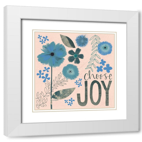 If You Can Be Anything White Modern Wood Framed Art Print with Double Matting by Doucette, Katie