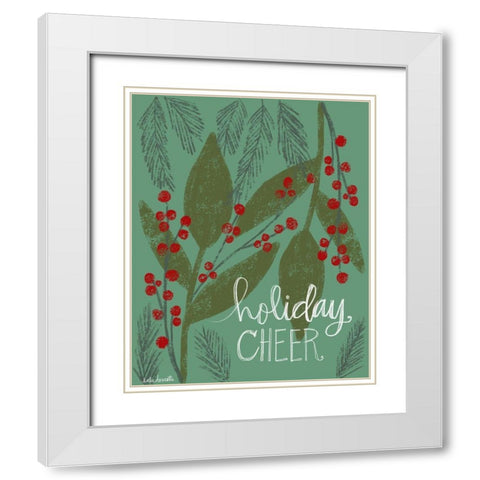 Holiday Cheer White Modern Wood Framed Art Print with Double Matting by Doucette, Katie