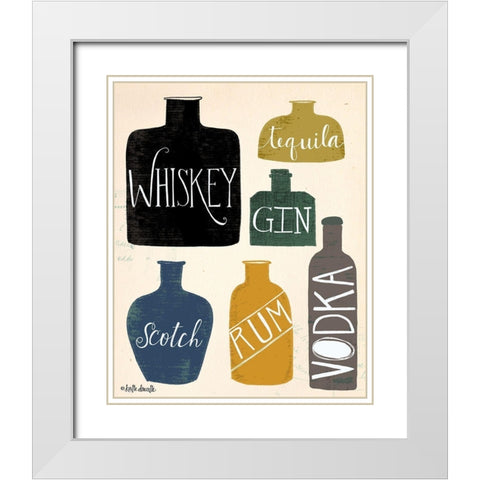 Spirits White Modern Wood Framed Art Print with Double Matting by Doucette, Katie