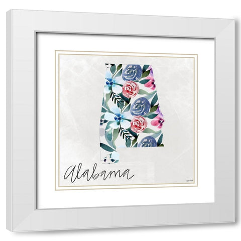 Alabama White Modern Wood Framed Art Print with Double Matting by Doucette, Katie