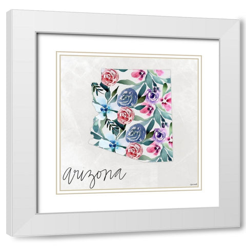 Arizona White Modern Wood Framed Art Print with Double Matting by Doucette, Katie