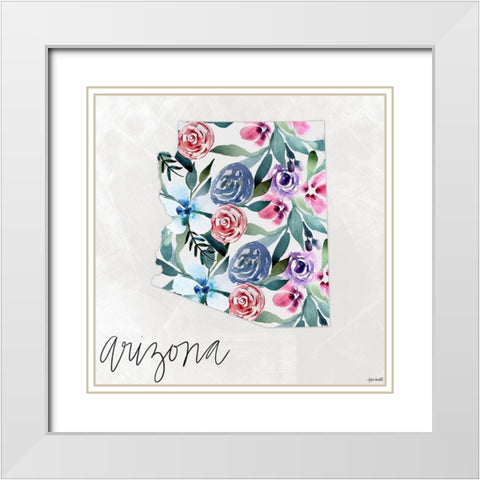 Arizona White Modern Wood Framed Art Print with Double Matting by Doucette, Katie