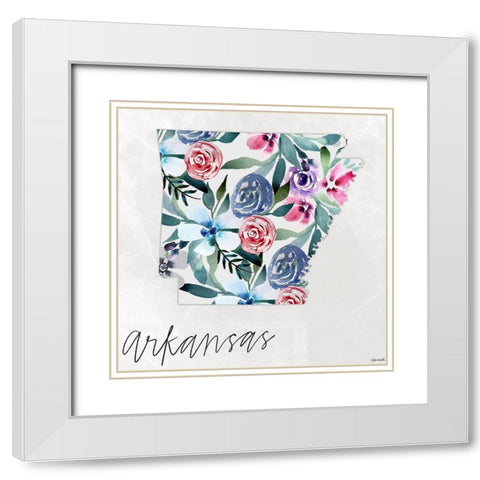 Arkansas White Modern Wood Framed Art Print with Double Matting by Doucette, Katie