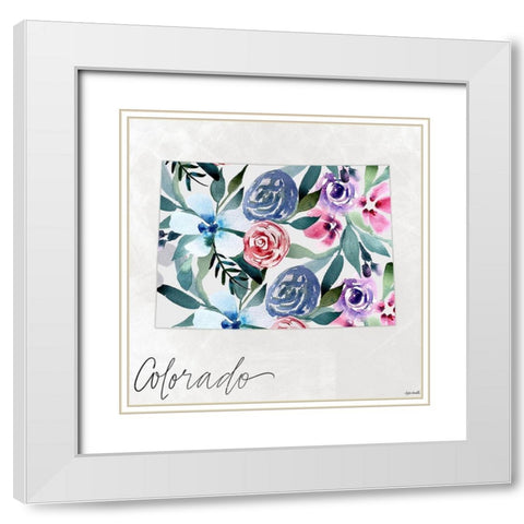 Colorado White Modern Wood Framed Art Print with Double Matting by Doucette, Katie