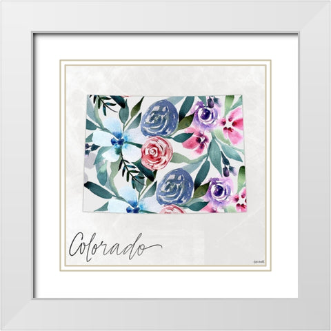 Colorado White Modern Wood Framed Art Print with Double Matting by Doucette, Katie