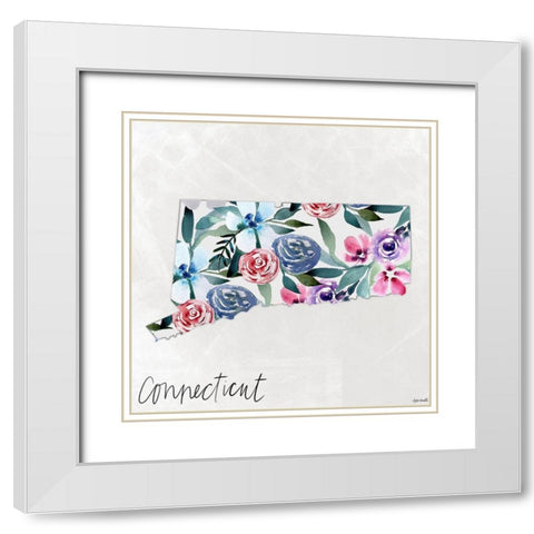 Connecticut White Modern Wood Framed Art Print with Double Matting by Doucette, Katie