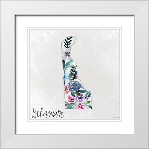 Delaware White Modern Wood Framed Art Print with Double Matting by Doucette, Katie