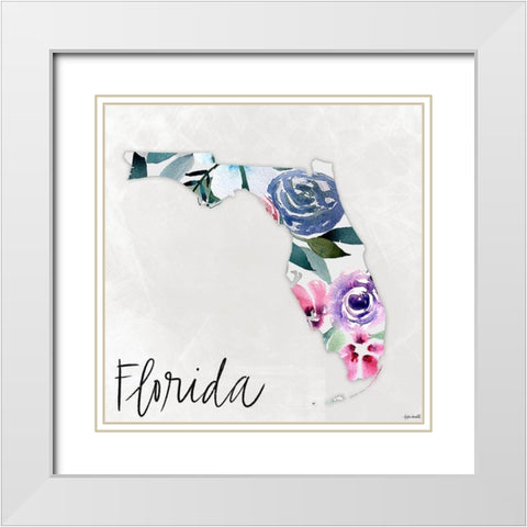 Florida White Modern Wood Framed Art Print with Double Matting by Doucette, Katie