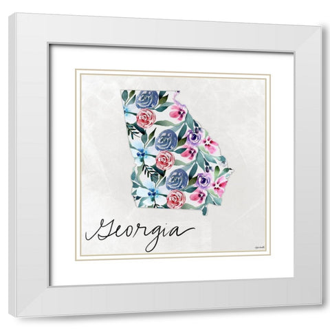 Georgia White Modern Wood Framed Art Print with Double Matting by Doucette, Katie