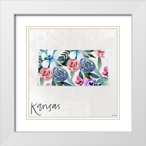Kansas White Modern Wood Framed Art Print with Double Matting by Doucette, Katie