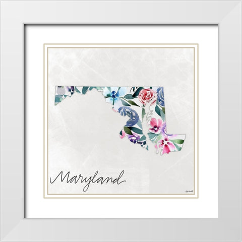 Maryland White Modern Wood Framed Art Print with Double Matting by Doucette, Katie