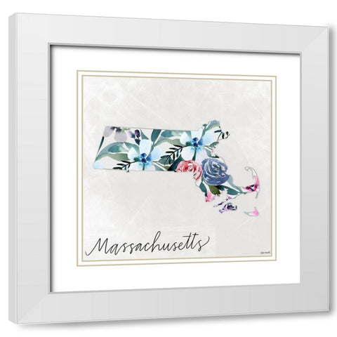 Massachusetts White Modern Wood Framed Art Print with Double Matting by Doucette, Katie