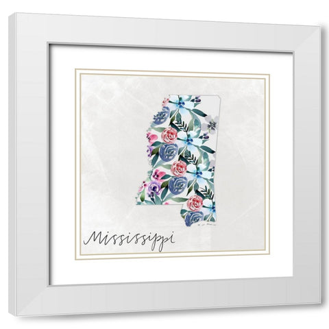 Mississippi White Modern Wood Framed Art Print with Double Matting by Doucette, Katie