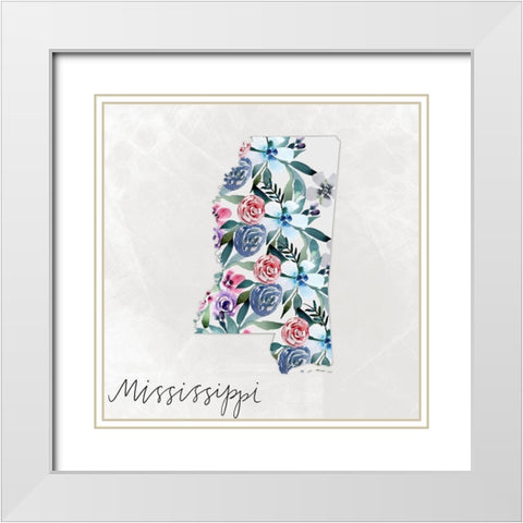 Mississippi White Modern Wood Framed Art Print with Double Matting by Doucette, Katie