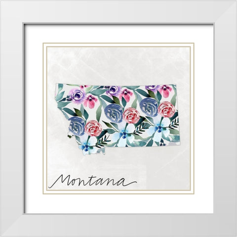 Montana White Modern Wood Framed Art Print with Double Matting by Doucette, Katie