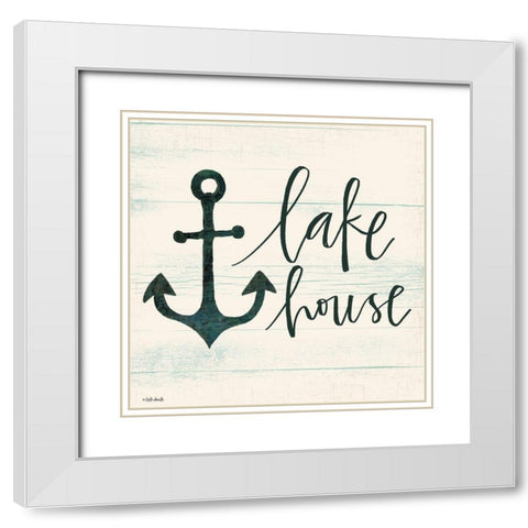 Lake House II White Modern Wood Framed Art Print with Double Matting by Doucette, Katie