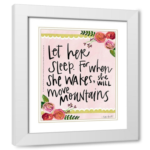 Move Mountains White Modern Wood Framed Art Print with Double Matting by Doucette, Katie