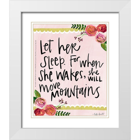 Move Mountains White Modern Wood Framed Art Print with Double Matting by Doucette, Katie