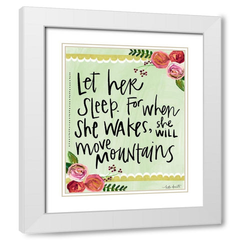 Move Mountains II White Modern Wood Framed Art Print with Double Matting by Doucette, Katie