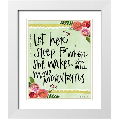 Move Mountains II White Modern Wood Framed Art Print with Double Matting by Doucette, Katie