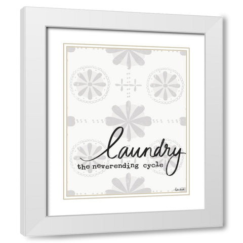 Laundry Cycle White Modern Wood Framed Art Print with Double Matting by Doucette, Katie
