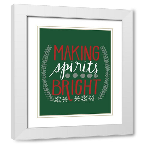 Bright Spirits White Modern Wood Framed Art Print with Double Matting by Doucette, Katie