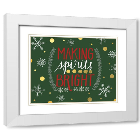 Bright Spirits White Modern Wood Framed Art Print with Double Matting by Doucette, Katie