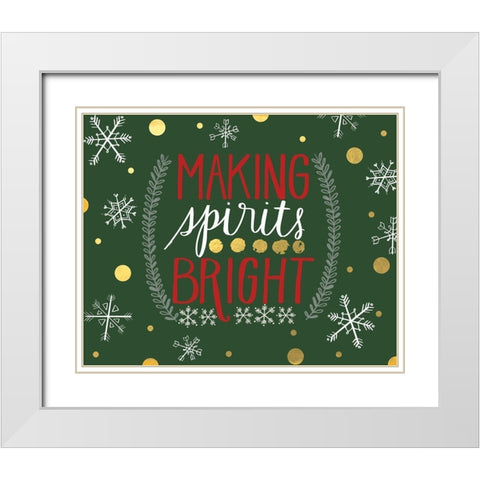 Bright Spirits White Modern Wood Framed Art Print with Double Matting by Doucette, Katie