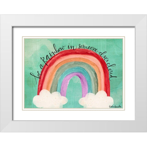 Be a Rainbow White Modern Wood Framed Art Print with Double Matting by Doucette, Katie