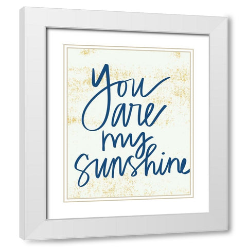 Sunshine White Modern Wood Framed Art Print with Double Matting by Doucette, Katie