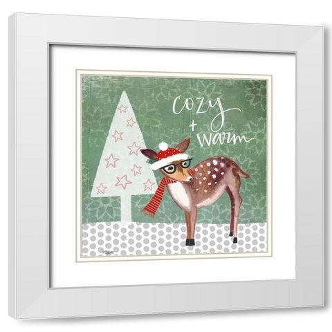 Cozy and Warm White Modern Wood Framed Art Print with Double Matting by Doucette, Katie