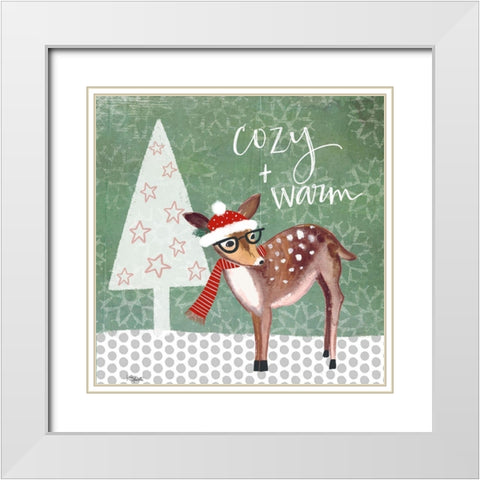 Cozy and Warm White Modern Wood Framed Art Print with Double Matting by Doucette, Katie