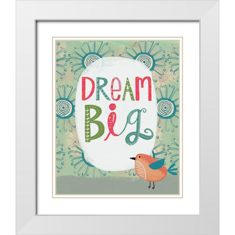 Whimsical Dream White Modern Wood Framed Art Print with Double Matting by Doucette, Katie