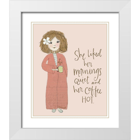 Quiet Mornings White Modern Wood Framed Art Print with Double Matting by Doucette, Katie