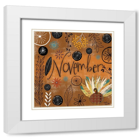 November White Modern Wood Framed Art Print with Double Matting by Doucette, Katie