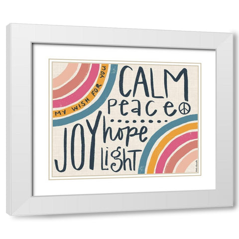 My Wish for You White Modern Wood Framed Art Print with Double Matting by Doucette, Katie