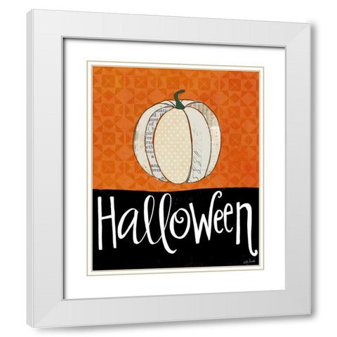 Halloween White Modern Wood Framed Art Print with Double Matting by Doucette, Katie