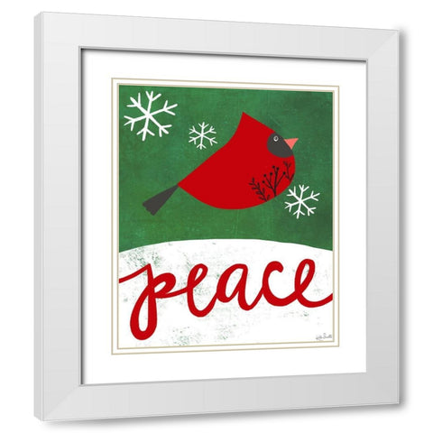 Peace   White Modern Wood Framed Art Print with Double Matting by Doucette, Katie