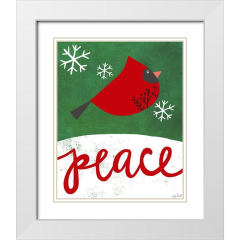 Peace   White Modern Wood Framed Art Print with Double Matting by Doucette, Katie