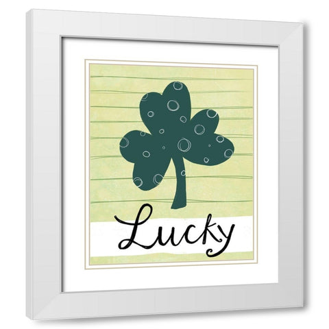 Lucky White Modern Wood Framed Art Print with Double Matting by Doucette, Katie