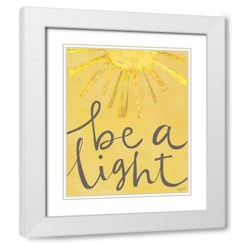 Be a Light White Modern Wood Framed Art Print with Double Matting by Doucette, Katie