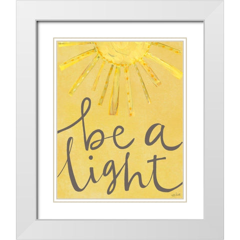 Be a Light White Modern Wood Framed Art Print with Double Matting by Doucette, Katie
