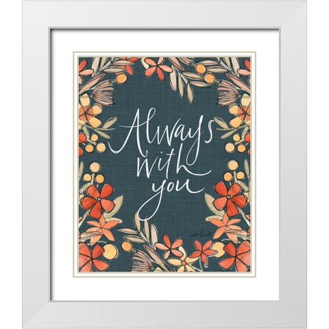 Always With You White Modern Wood Framed Art Print with Double Matting by Doucette, Katie