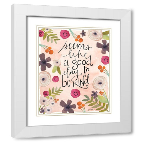 A Good Day White Modern Wood Framed Art Print with Double Matting by Doucette, Katie