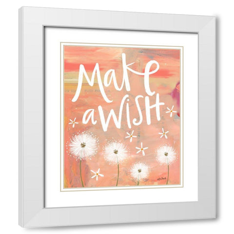 Make a Wish White Modern Wood Framed Art Print with Double Matting by Doucette, Katie